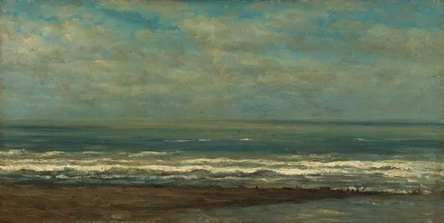 Zeegezicht bij Heijst, ca.1868 (olieverf op doek)