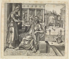 Sara vraagt Abraham om Hagar en Ismaël weg te sturen