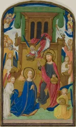 De kroning van de Maagd, uit een getijdenboek