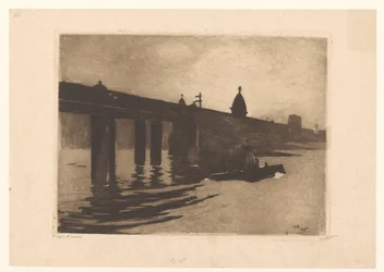 Gezicht op Charing Cross Bridge in Londen