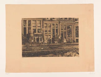 Gezicht op Oude Waal in Amsterdam
