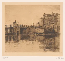Gezicht op de Kraansluis in Amsterdam