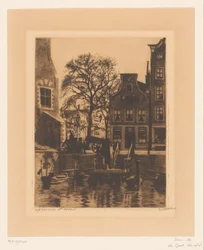 Overhaal bij de Montelbaanstoren in Amsterdam