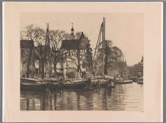 Sloop van een gebouw waar Binnenkant en Prins Hendrikkade samenkomen