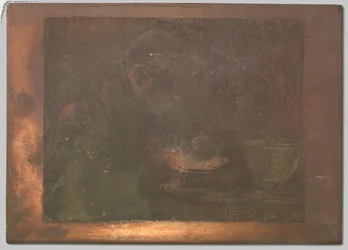 Aardappeletende jongen