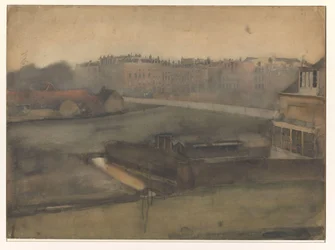 Gezicht bij het Oosterpark te Amsterdam
