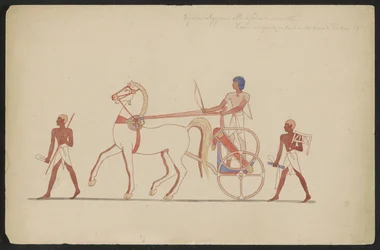 Egyptische hoogwaardigheidsbekleder legt een bezoek af