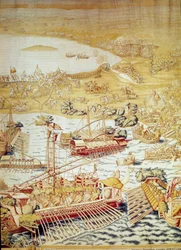 Verovering van Tunis door keizer Karel V: het beleg van Golette in 1535 (detail)