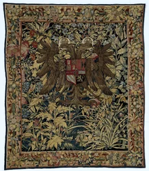 Wandtapijt met het wapen van keizer Karel V