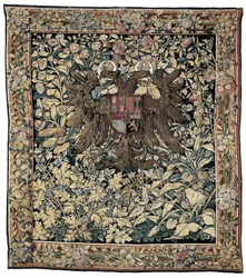 Tapisserie met het wapen van keizer Karel V