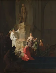 De afgoderij van koning Salomo, ca. 1636-1640 (olieverf op paneel)