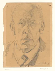Portret van een man, van voren