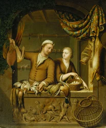 De Pluimveeverkopers, 1727