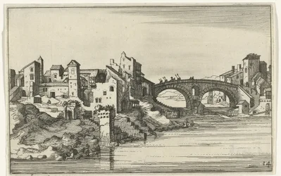 Brug over de rivier