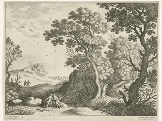 Landschap met Diana en een nimf