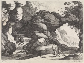 Landschap met Hagar en Ismaël