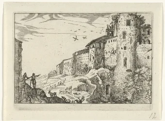 Landschap met Romeinse ruïne