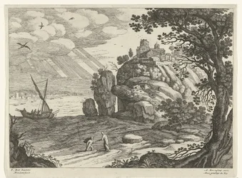 Wonderbare visvangst, uit de serie Italiaanse landschappen