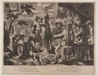 Areopagitische Rechters van Athene, plaat 8 uit Tronen van Gerechtigheid (Thronus Iustitiae)