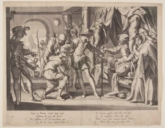 Graaf Willem die onthoofding toestaat, plaat 7 uit Thrones of Justice (Thronus Iustitiae)