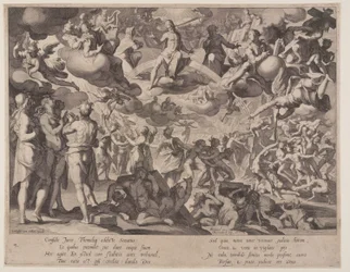 Laatste Oordeel, plaat 13 uit Tronen van Gerechtigheid (Thronus Iustitiae)