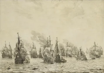 De zeeslag bij Livorno, 14 maart 1653: episode uit de Eerste Engelse Zeeoorlog (1652-54)
