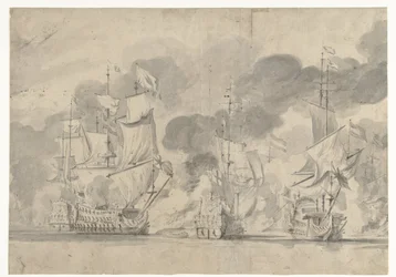 Zeeslag bij Lowestoft op 13 juni 1665