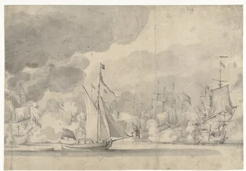 Zeeslag bij Lowestoft op 13 Juni 1665