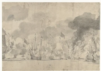 Zeeslag bij Lowestoft op 13 juni 1665