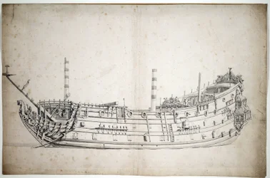 Portret van het schip 