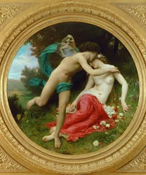 Flora en Zephir (schilderij op doek)