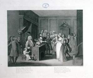 Gerechtigheid triomfeert, gegraveerd door Thomas Cook (1744-1818)