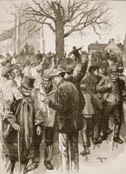 Staking van landbouwarbeiders in Warwickshire: bijeenkomst in Whitnash