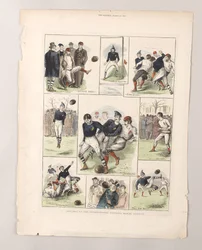 Schetsen bij de internationale voetbalwedstrijd, Glasgow