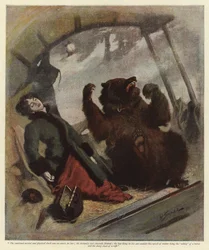 Een nacht op de Divide (kleur litho)