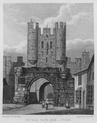 Mickle Gate Bar, York (gravure)