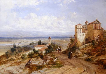 Twee kloosters in Nemi, Italië
