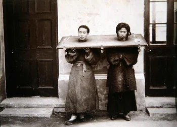 Chinese veroordeelden, ca. 1880