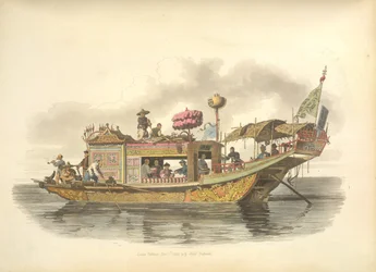 De reisboot van een mandarijn