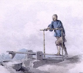 Chinese Arbeider aan het Werk