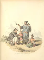 Boer met familie