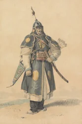 Portret van een Chinese soldaat