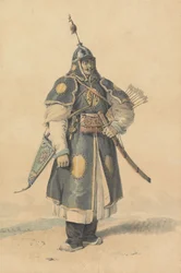 Portret van een Chinese soldaat