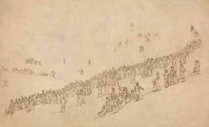 Studie voor Diner in Mote Park, Maidstone na de Koninklijke Review van de Kentish Volunteers op 1 augustus 1799