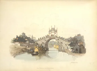 Uitzicht op een brug
