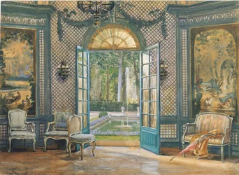 De muzieksalon van de 