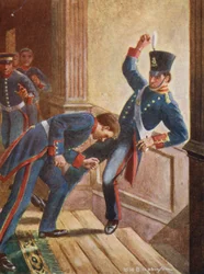 Illustratie voor het leven van generaal Gordon (kleurenlitho)