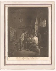 Kaartende boeren in herberg