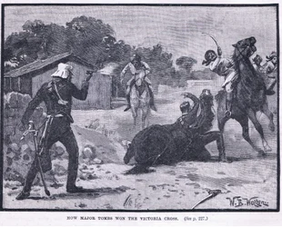 Hoe Majoor Tombs het Victoria Cross won 1857 AD
