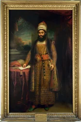 Portret van Mirza Abul Hassan, Perzische Ambassadeur (1785-1880) gestuurd door de Koning van Perzië naar Engeland, 1809